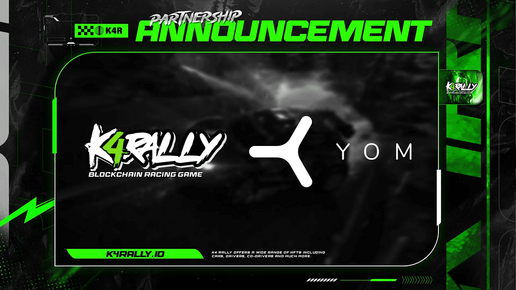 YOM and K4 Rally Partner to Revolutionize Blockchain Cloud Gaming