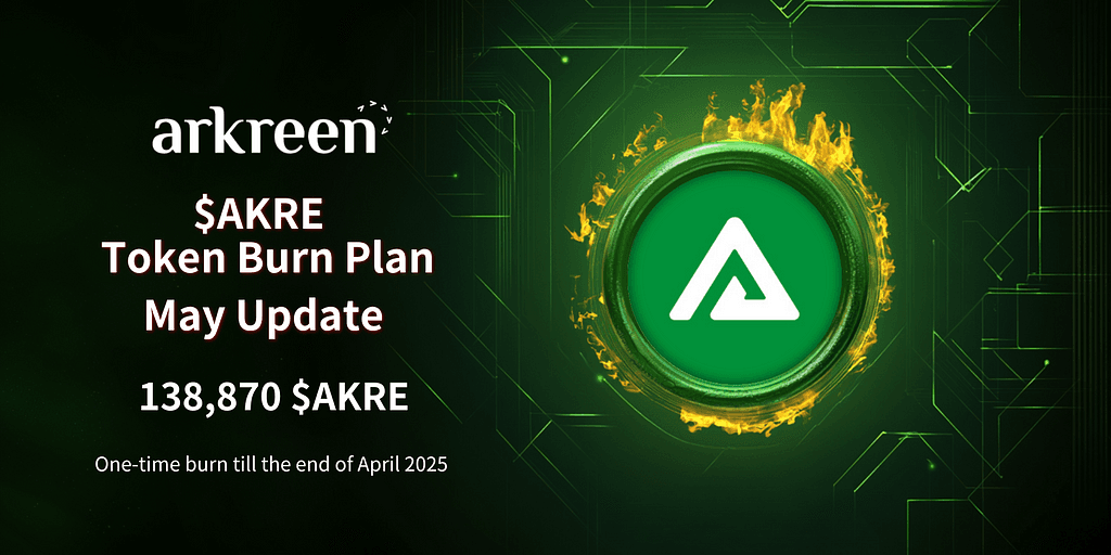 Arkreen Burns 138,870 $AKRE Tokens in April 2025