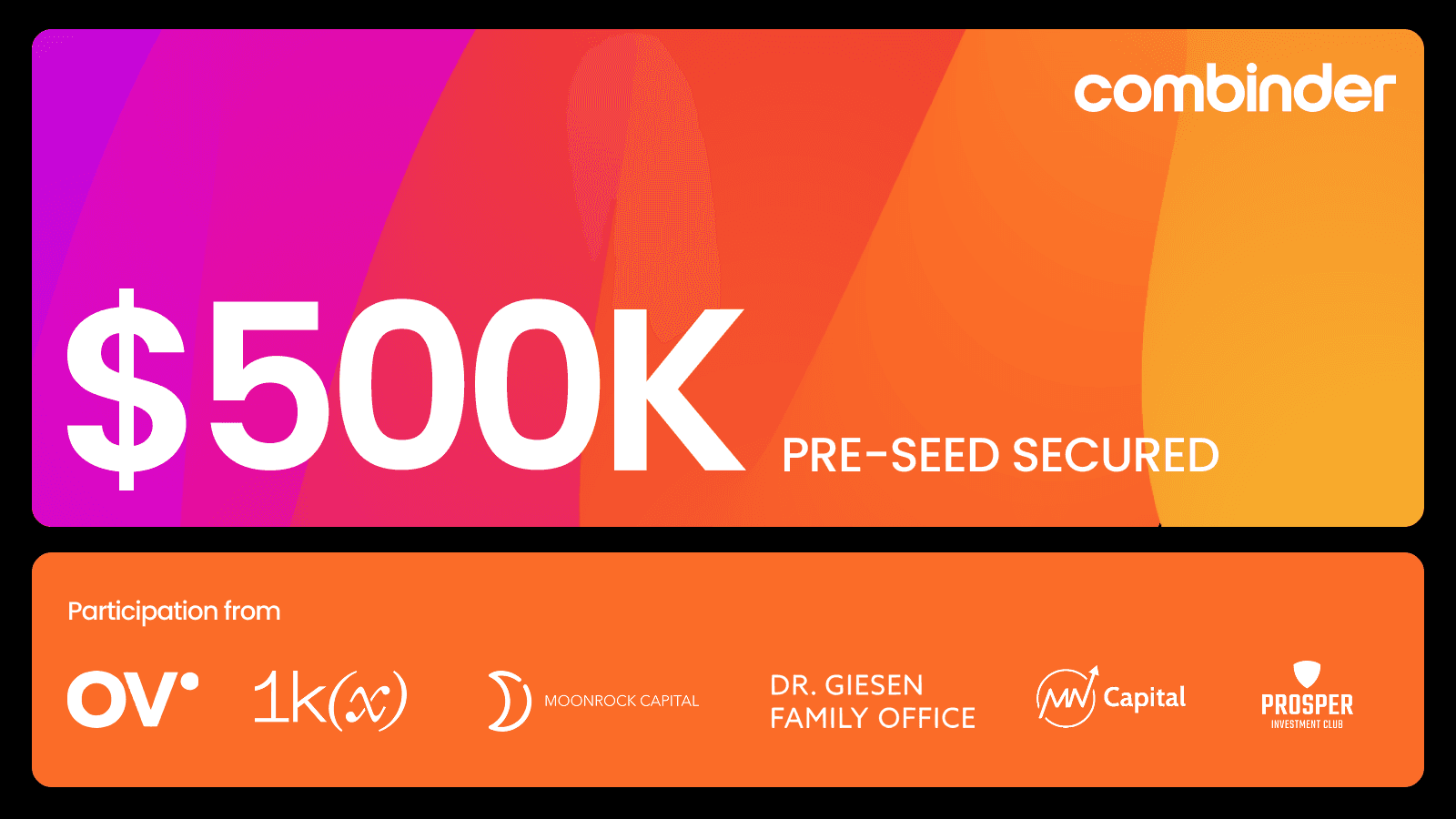 Combinder Closes $500,000 Pre-Seed Funding Round to Build Leading Network for Decentralized Energy Resources