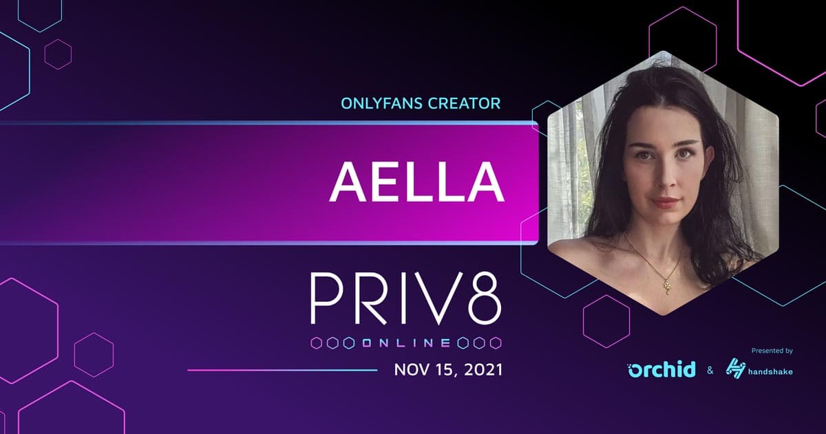 OnlyFans Creator Aella to Speak at Orchid's Priv8 Virtual Privacy Summit