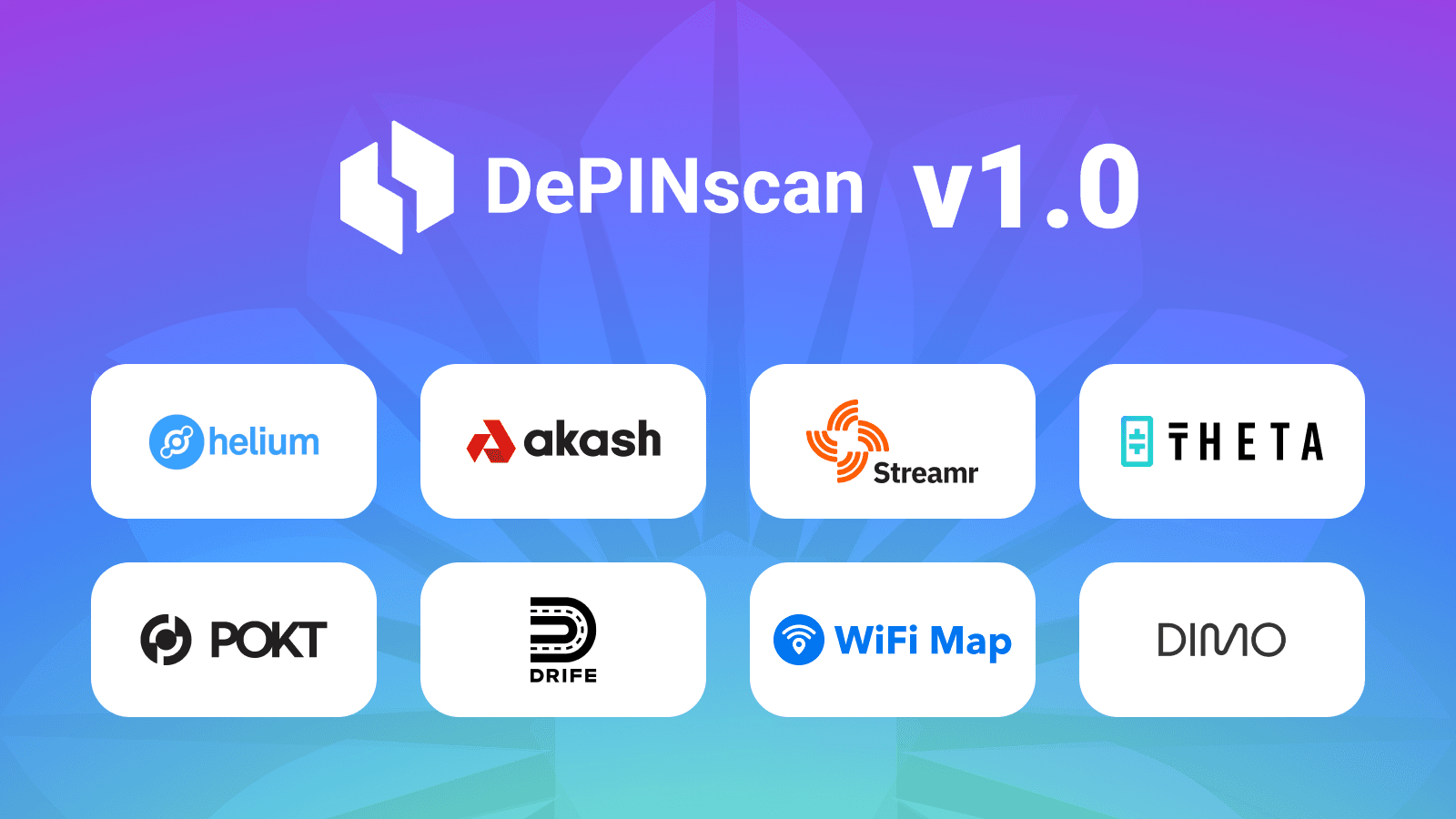 DePINscan 1.0 Launches with Partnership from Helium, Akash, Streamr, Theta, and more