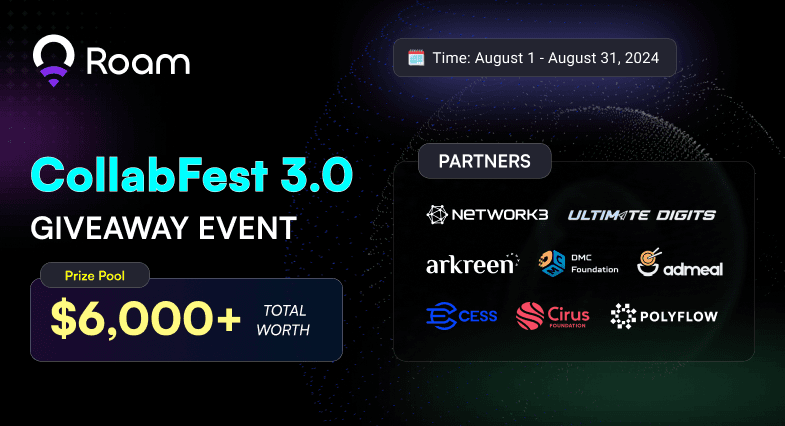 Roam Networks Presents CollabFest 3.0 Giveaway Event