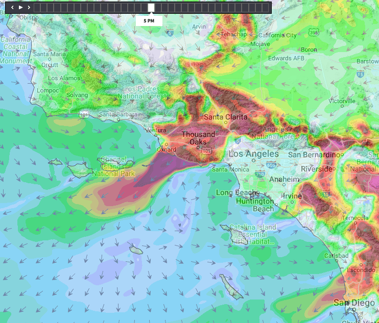WeatherFlow: Tracking Wind Forecasts in Southern and Central California