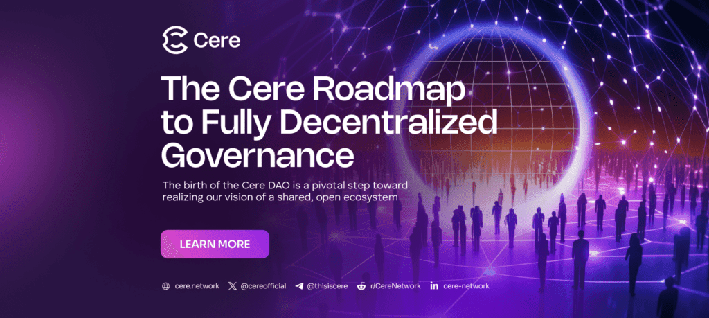 Cere Unveils Decentralized Autonomous Organization (DAO) Initiative