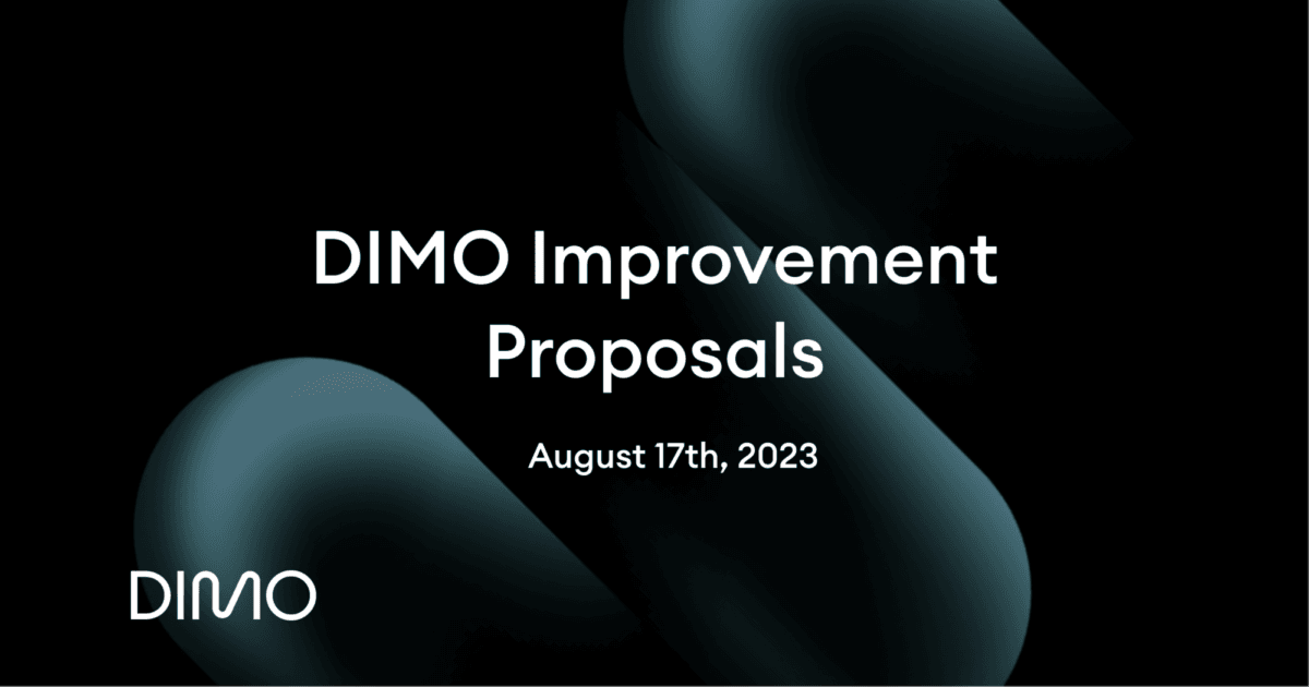 DIMO Improvement Proposals (DIPs) Overview