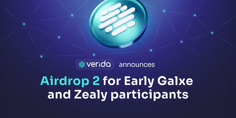 Verida-Network Announces Airdrop 2 with Over 2.2 Million VDA Tokens