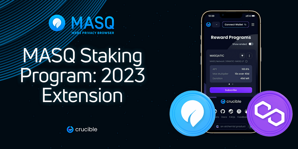 MASQ Crucible Staking Program Extended for 60 Days on Polygon Network