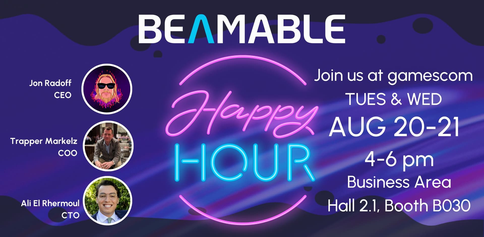 Beamable Hosts Daily Happy Hours at Gamescom 2025