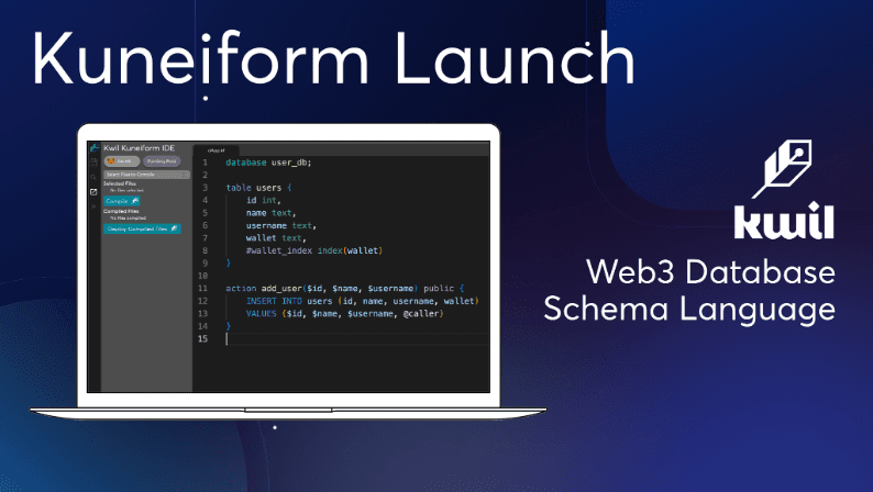 Kwil Unveils Kuneiform Release: Supporting Permissionless SQL Databases for Web3-Development Stack