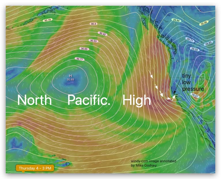 Weatherflow: Meteorologists Tracking North Pacific High and Low-Pressure System