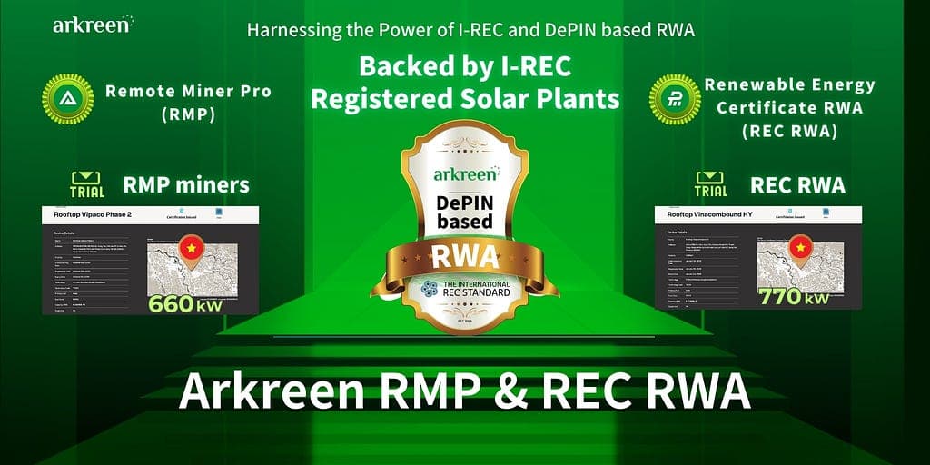 Arkreen Launches Remote Miner Pro and Renewable Energy Certificate RWA