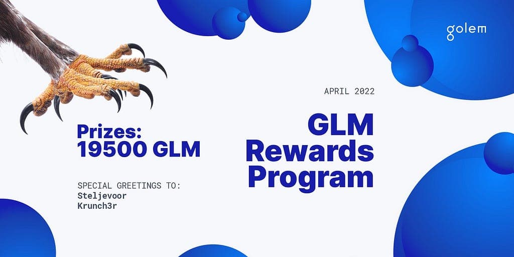 GLM Rewards Program Update for April