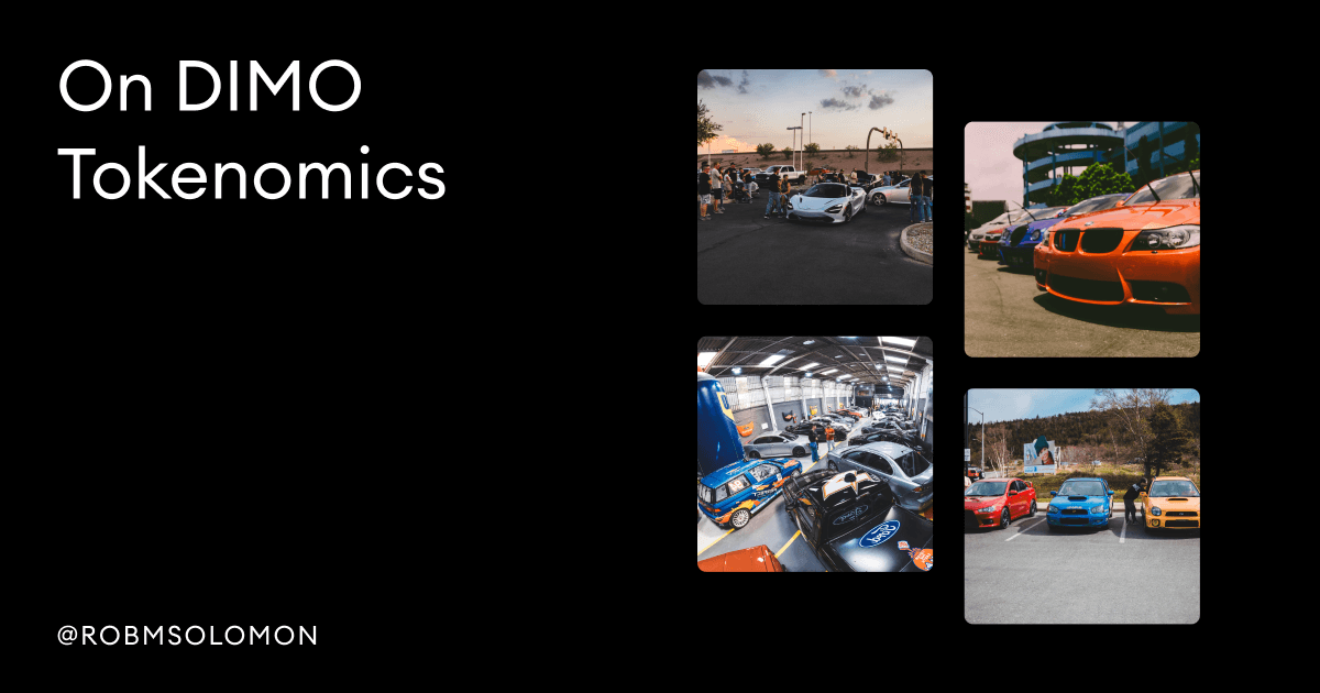 Deconstructing DIMO's Tokenomics: A Path to Sustainable Growth