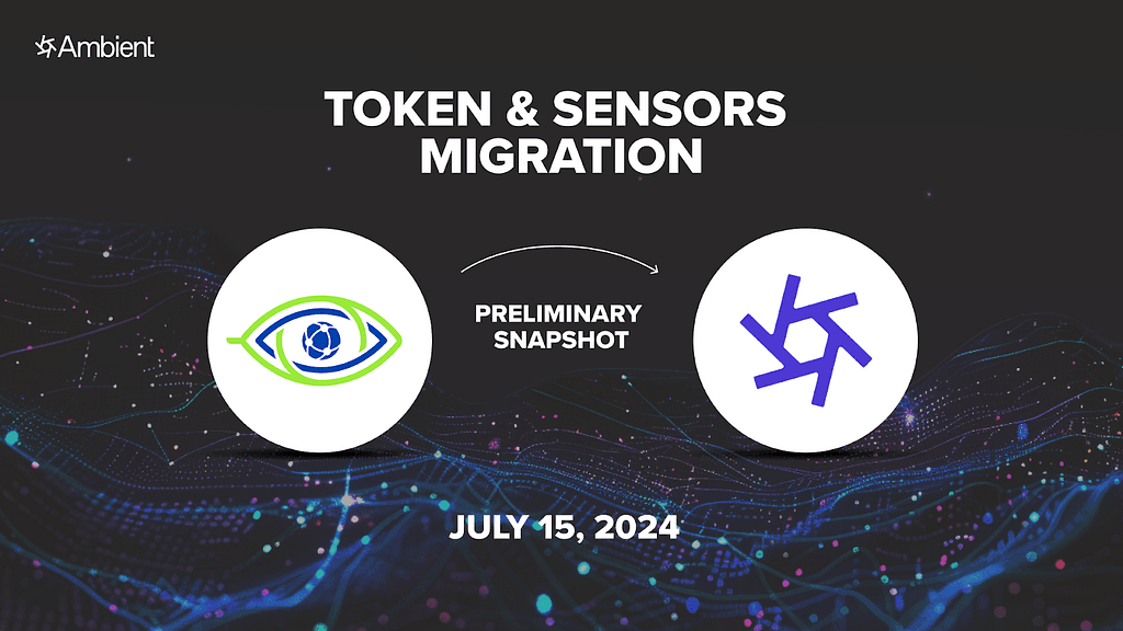 PlanetWatch and Ambient Update: Migration Details and Snapshot Information