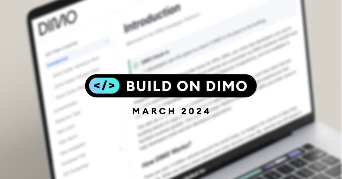 DIMO Unveils New Developer Newsletter: Build on DIMO