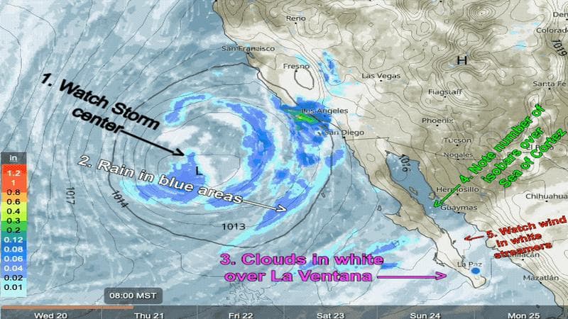 WeatherFlow: Daily Wind and Cloud Forecast for La Ventana and Los Barriles