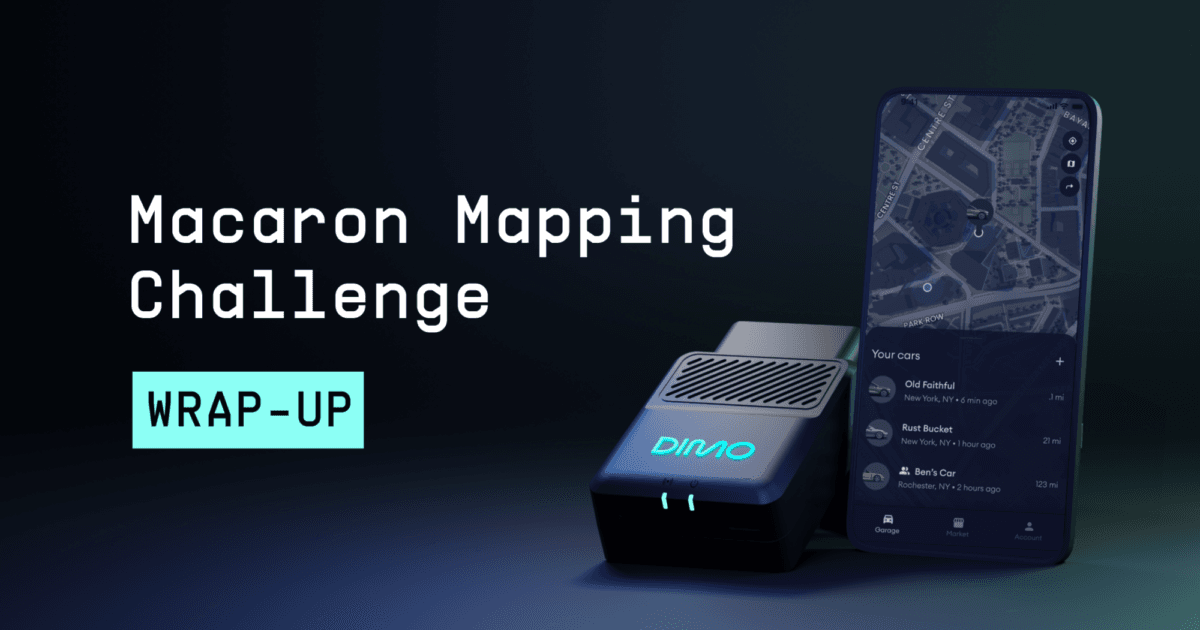 DIMO and Helium Collaboration Results in Success for Macaron Mapping Challenge