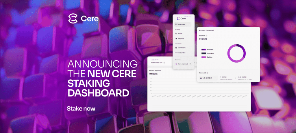 Cere Network Launches New Staking Dashboard