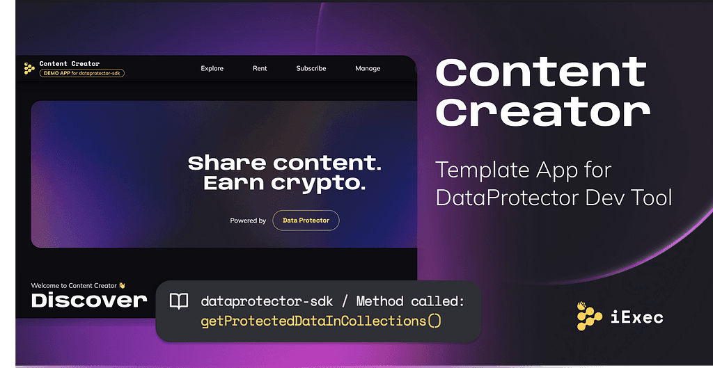 iExec Unveils DataProtector Dev Tool for DApp Monetization