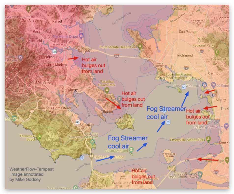 Navigating East Bay Winds during Heat Waves with Weatherflow