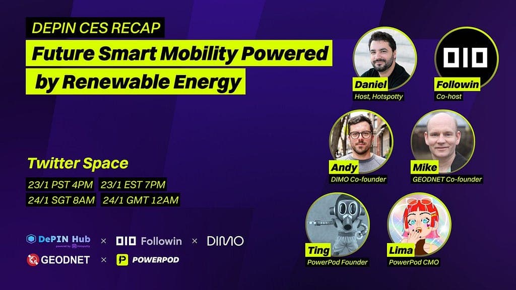 Advancements in Mobility: GeodNet, PowerPod, and DIMO