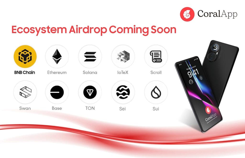 CoralApp Launches Token Airdrop Event for CoralPhone Holders